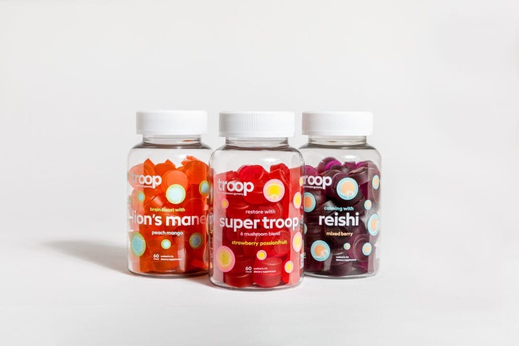 Troop mushroom reviews of 3 products being compared to Om Mushrooms