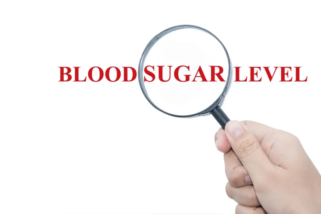 Blood sugar level. 