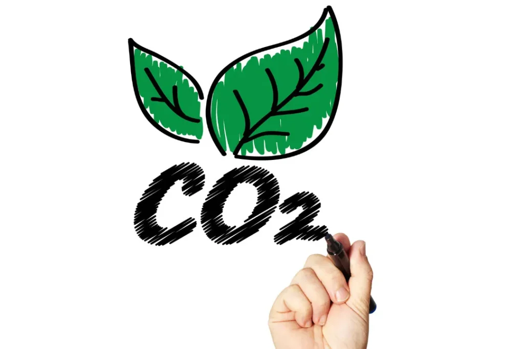 Carbon dioxide symbol. 