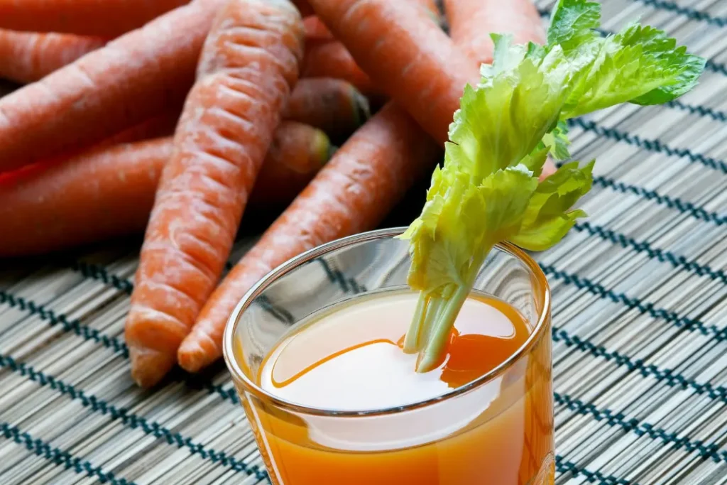 Carrot contains beta-carotene. 