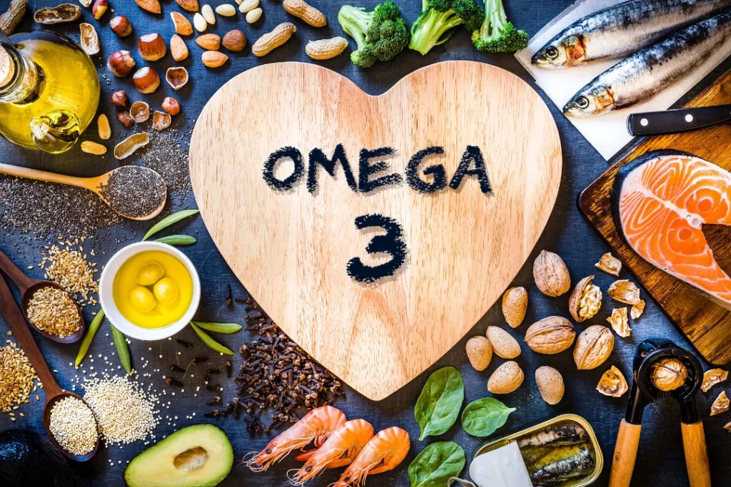 Food items rich in Omega 3. 