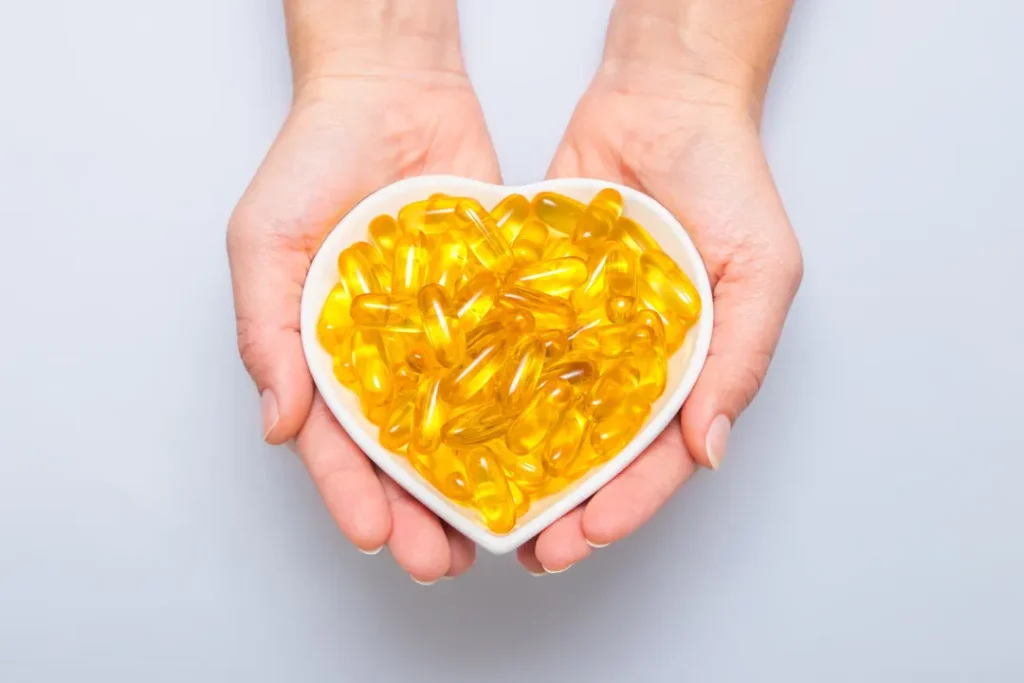 Omega 3 Oil capsules for healthy heart
