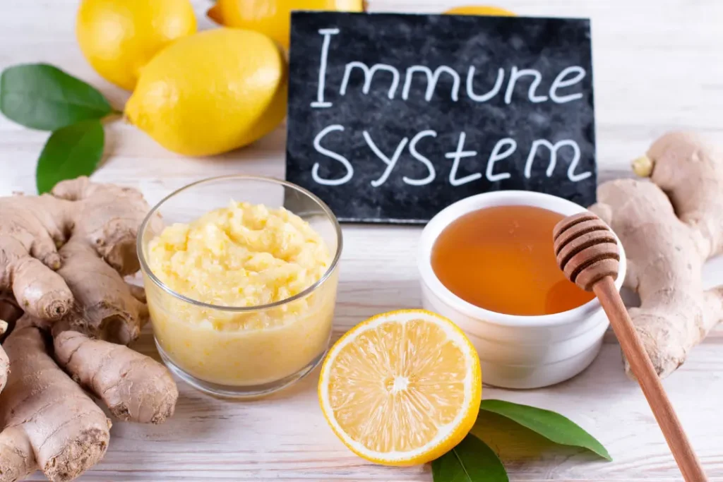 Food items for improving immune system. 