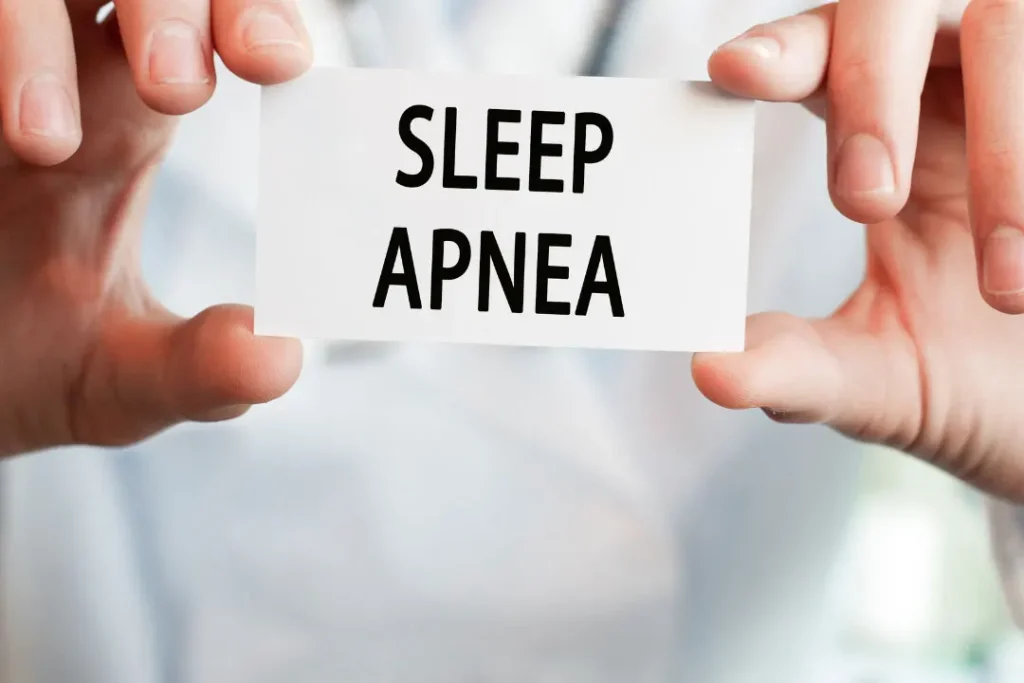 Sleep apnea. 