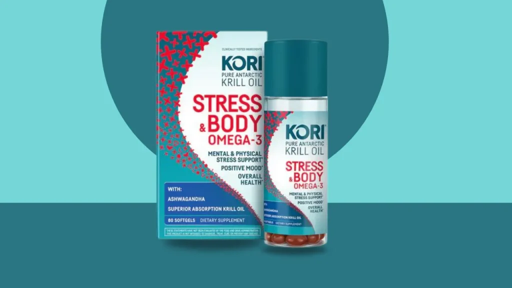 Kori Krill Oil Stress and Body Ashwagandha + Omega-3