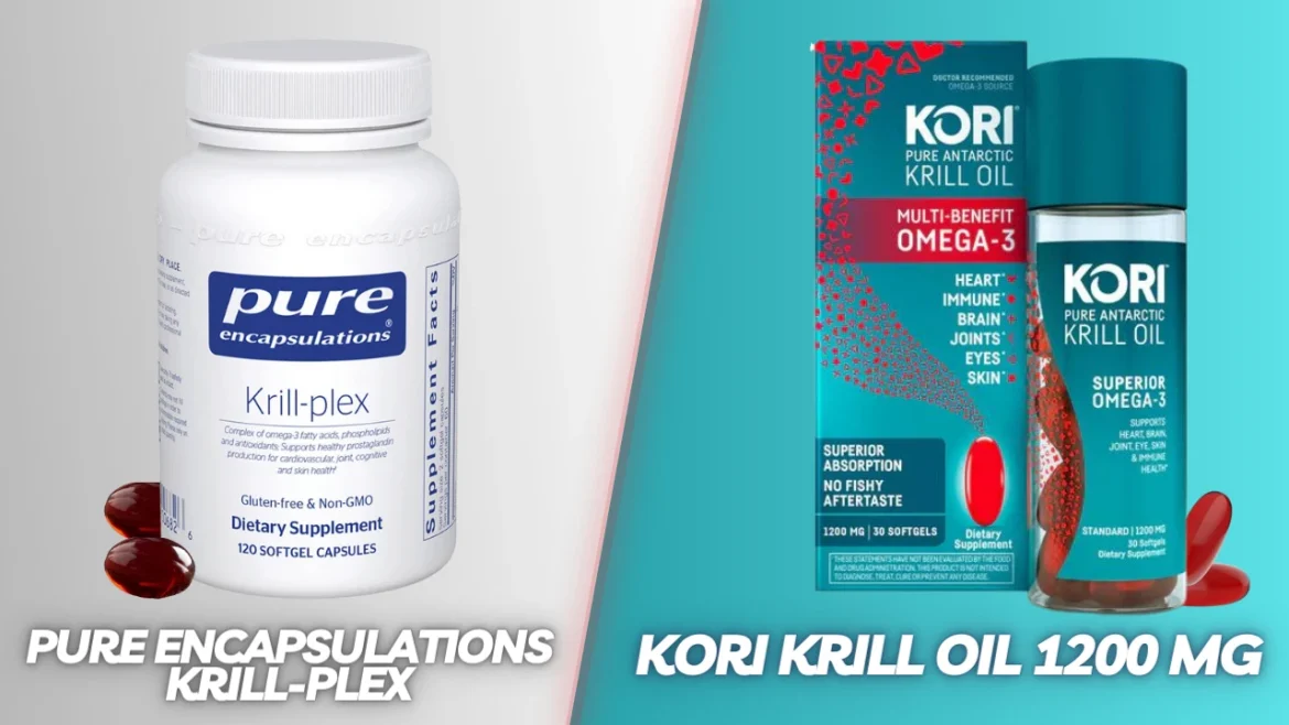 Help Your Health and the Ocean with Krill Oil Sustainability Kori Krill Oil 1200 mg vs. Pure Encapsulations Krill-plex