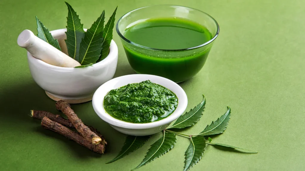 Neem is good for healthy skin. 