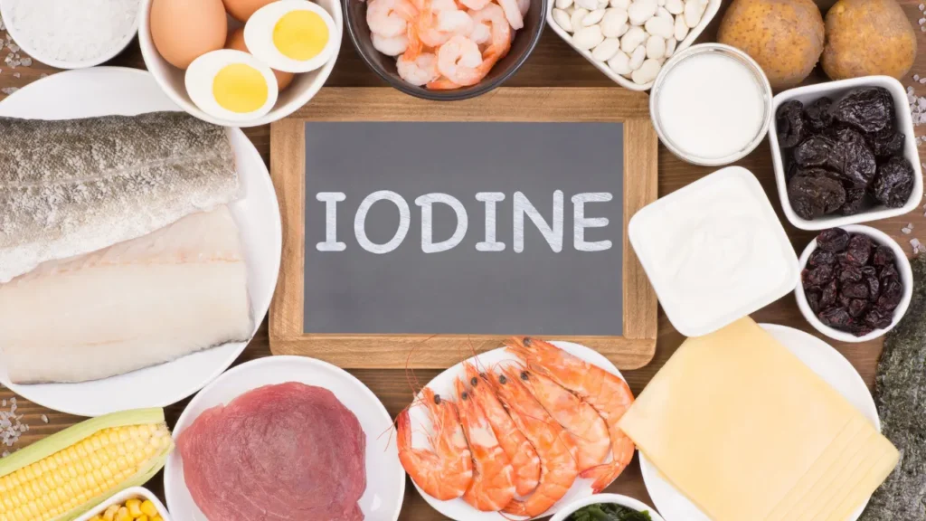 Iodine food items. 