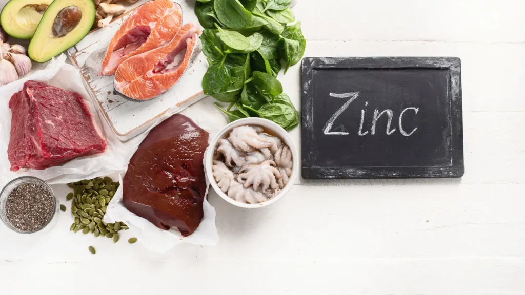 Food items having healthy zinc quantity. 