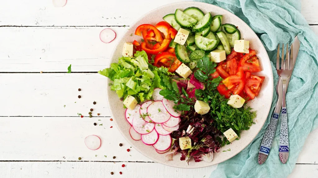 Fresh salad for healthy life. 