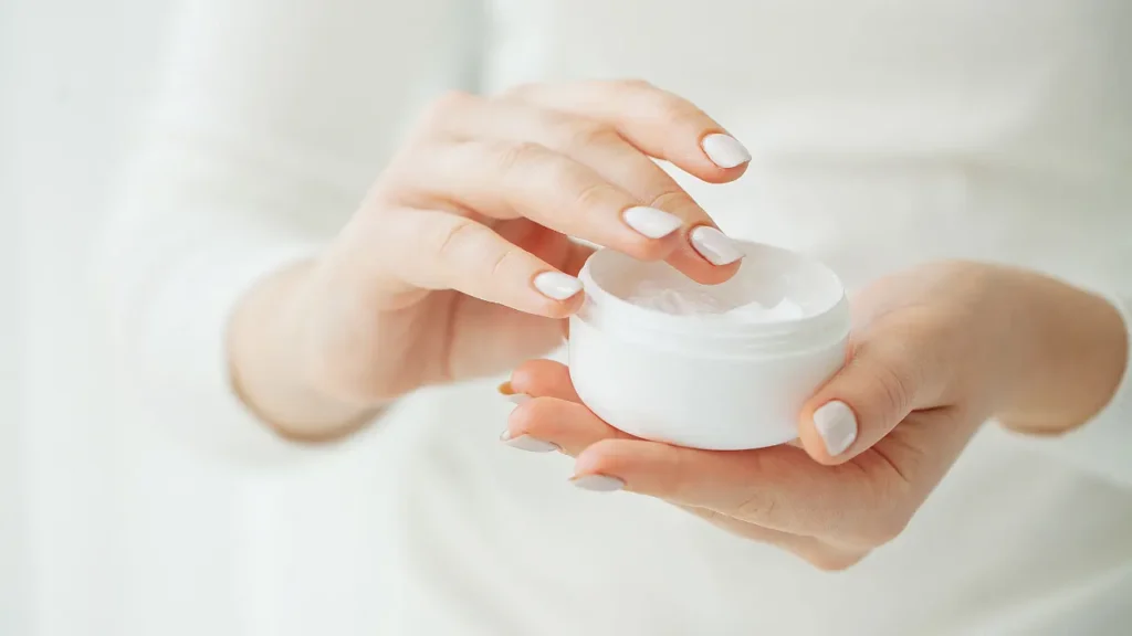 Cream for healthy nail. 