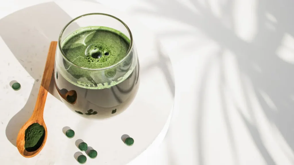 Spirulina juice, powder and tables for health