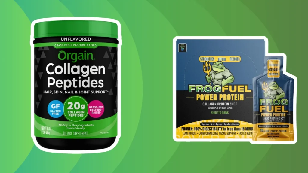 Orgain collagen peptides vs Frog Fuel Power Protein